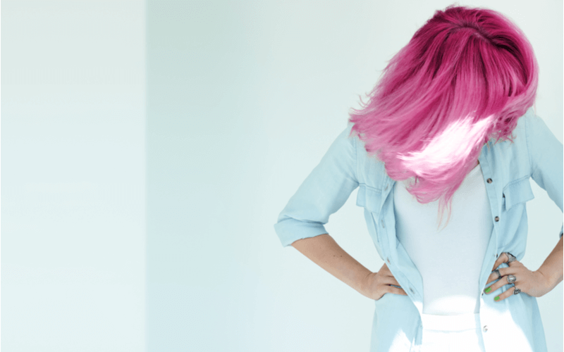 髪色ピンクの色落ち対策